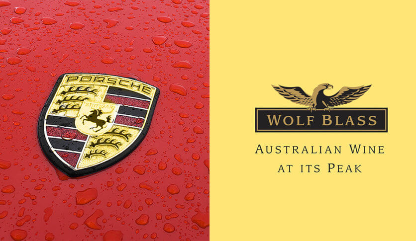 Porsche and Wolf Blass Logos