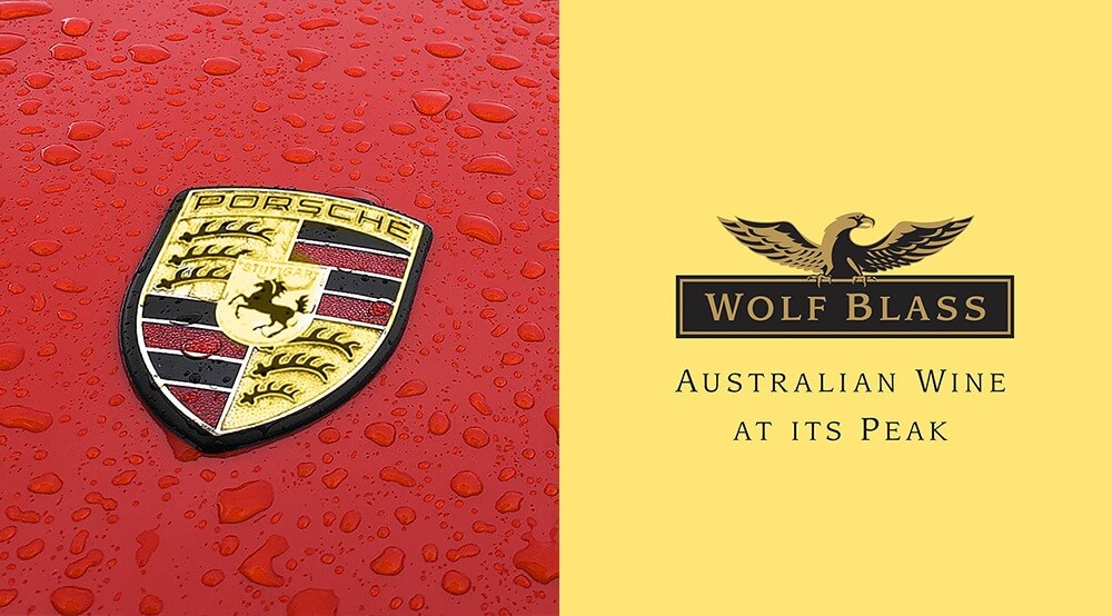 Porsche and Wolf Blass Logos